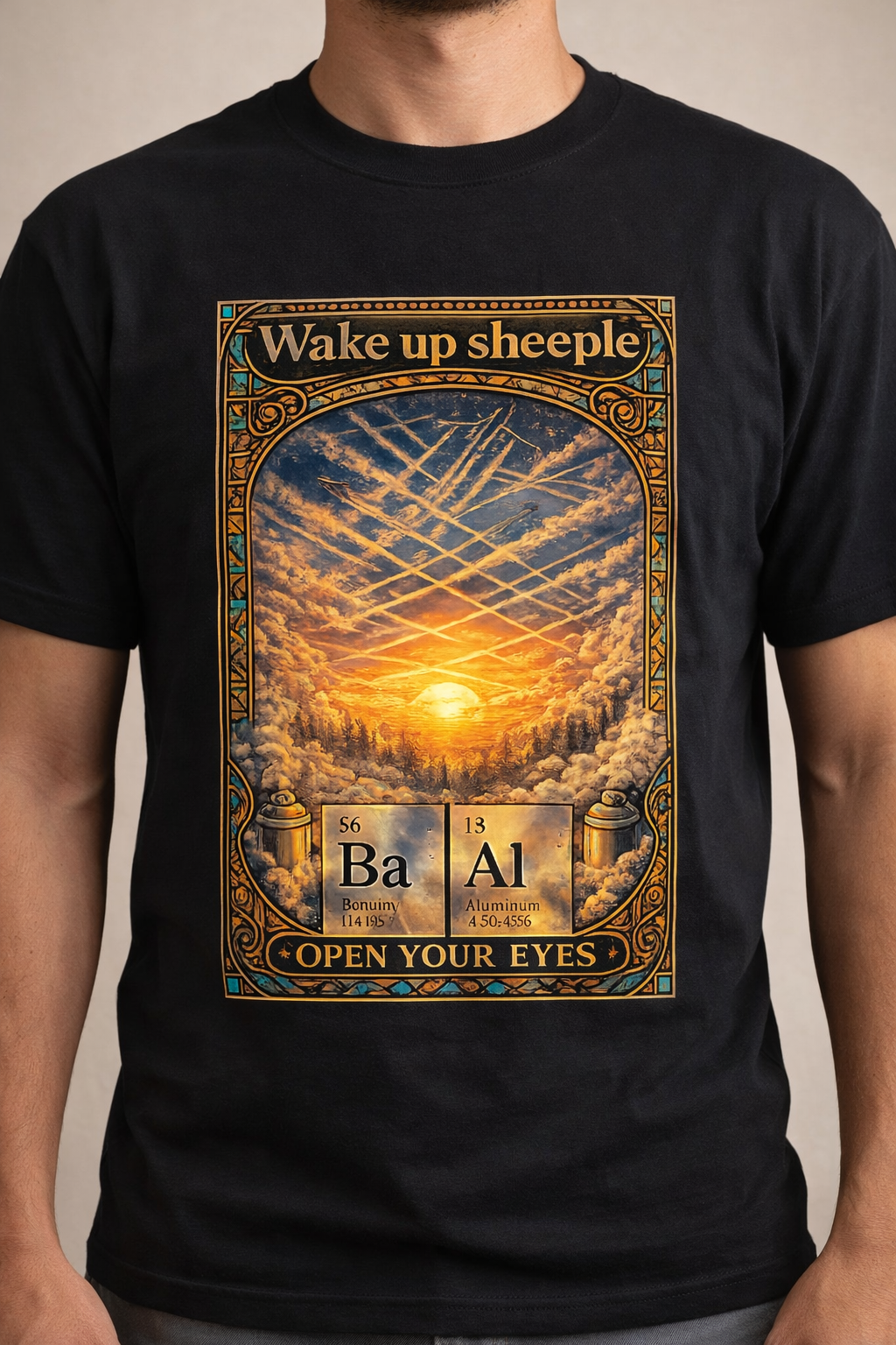 🔥 WAKE UP SHEEPLE – “OPEN YOUR EYES” T-SHIRT 🔥