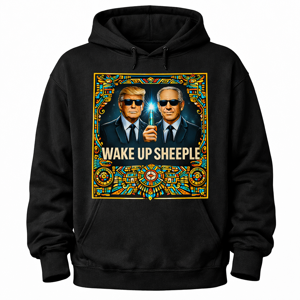 Modern Men In Black Hoodie... Wake Up Sheeple Edition